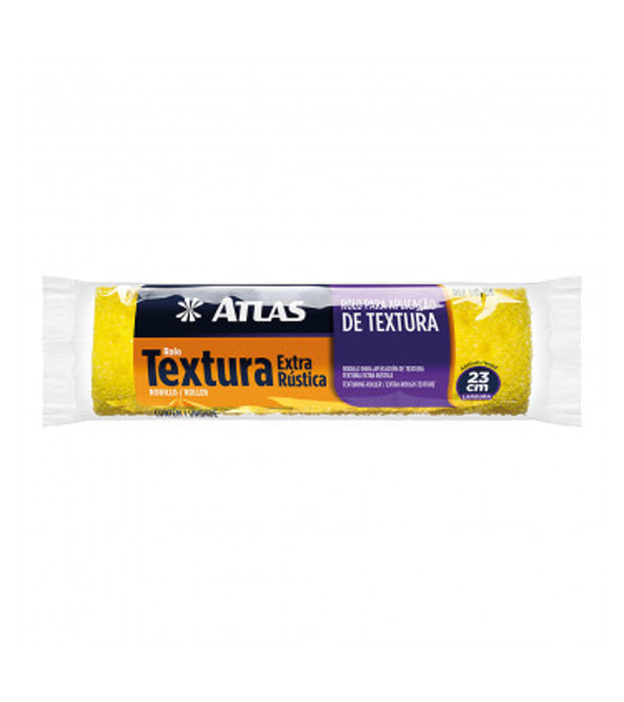Rolo Para Efeito Atlas Textura Espuma Rústica 110/55 23cm