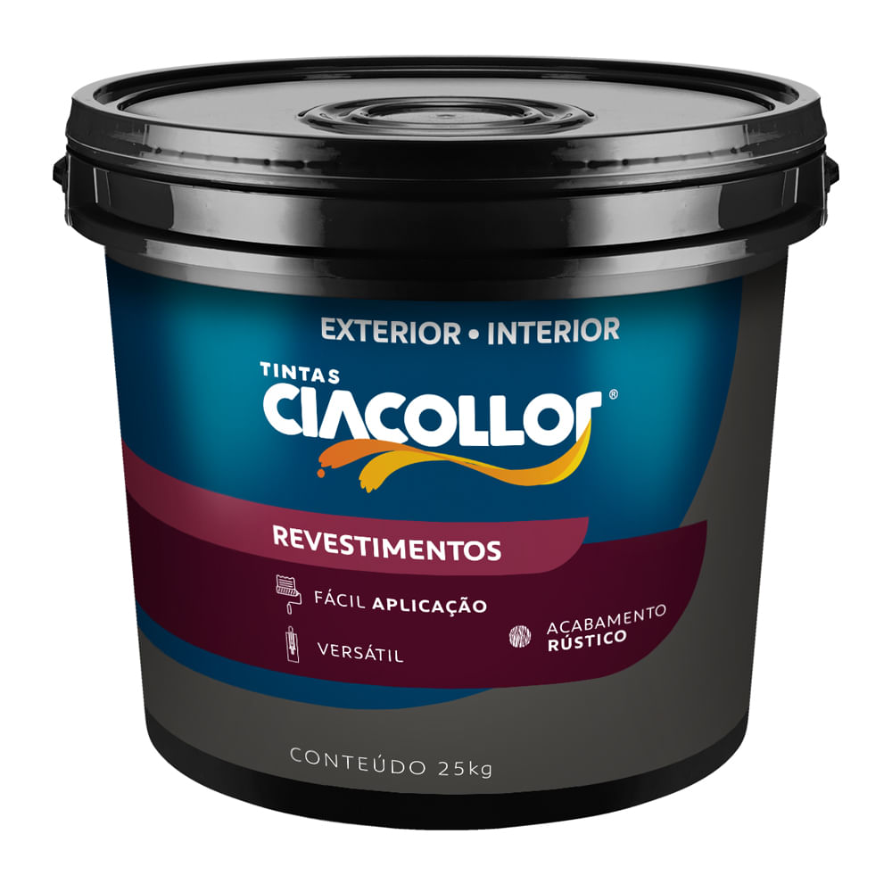 Encontraproduto.com.br - Textura Parede Emborrachada Impermeável Plus Branca 25kg Ciacollor