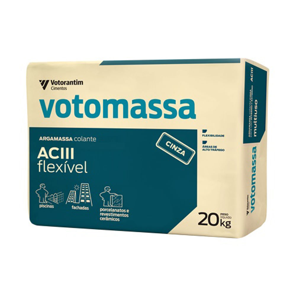 Argamassa Votoran ACIII Cinza 20kg