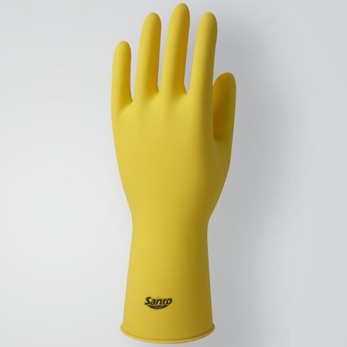 09607-LUVA-BORRACHA-AMARELA-MEDIA