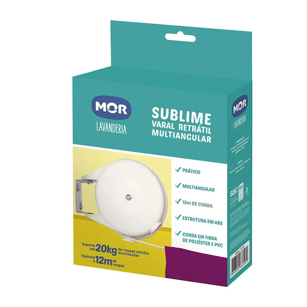 Varal Mor Retrátil Parede Sublime 6056