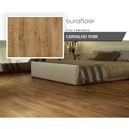 Piso Laminado Durafloor New Way Carvalho York - Bigolin Materiais