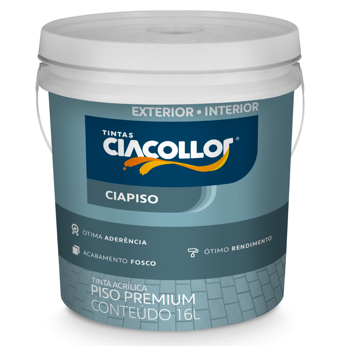 Tinta Ciacollor Piso Fosco Premium Extreme 16lt Cinza