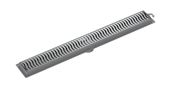 Ralo Linear Tigre Flat 50cm Grelha Cromado