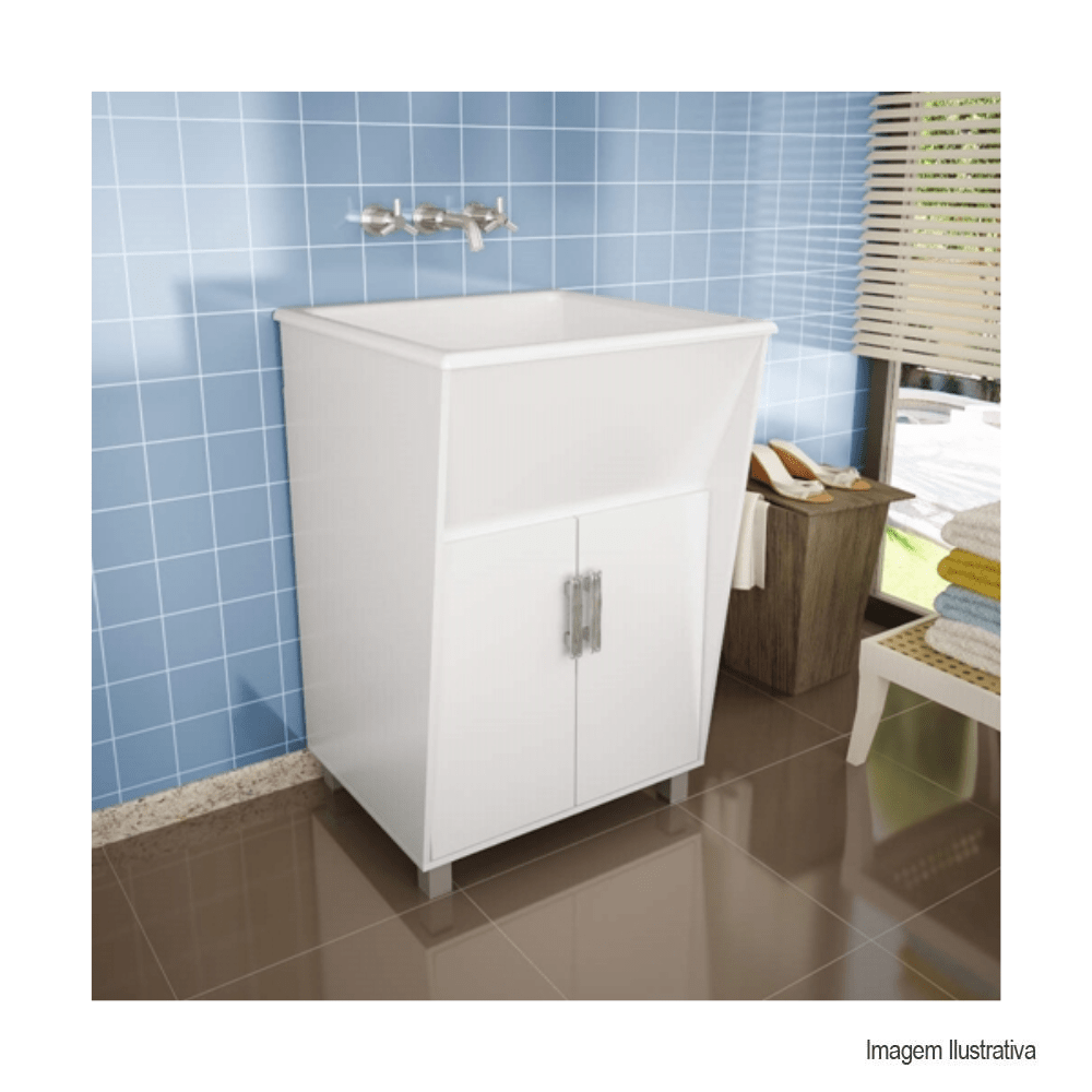 Tanque Balcony Com Armário 1652m Branco