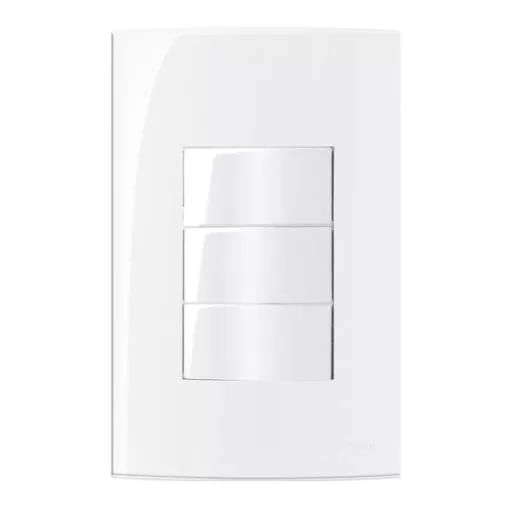 Interruptor Margirius 4x2 1tc Simples+2tc P 10a Sleek Branco