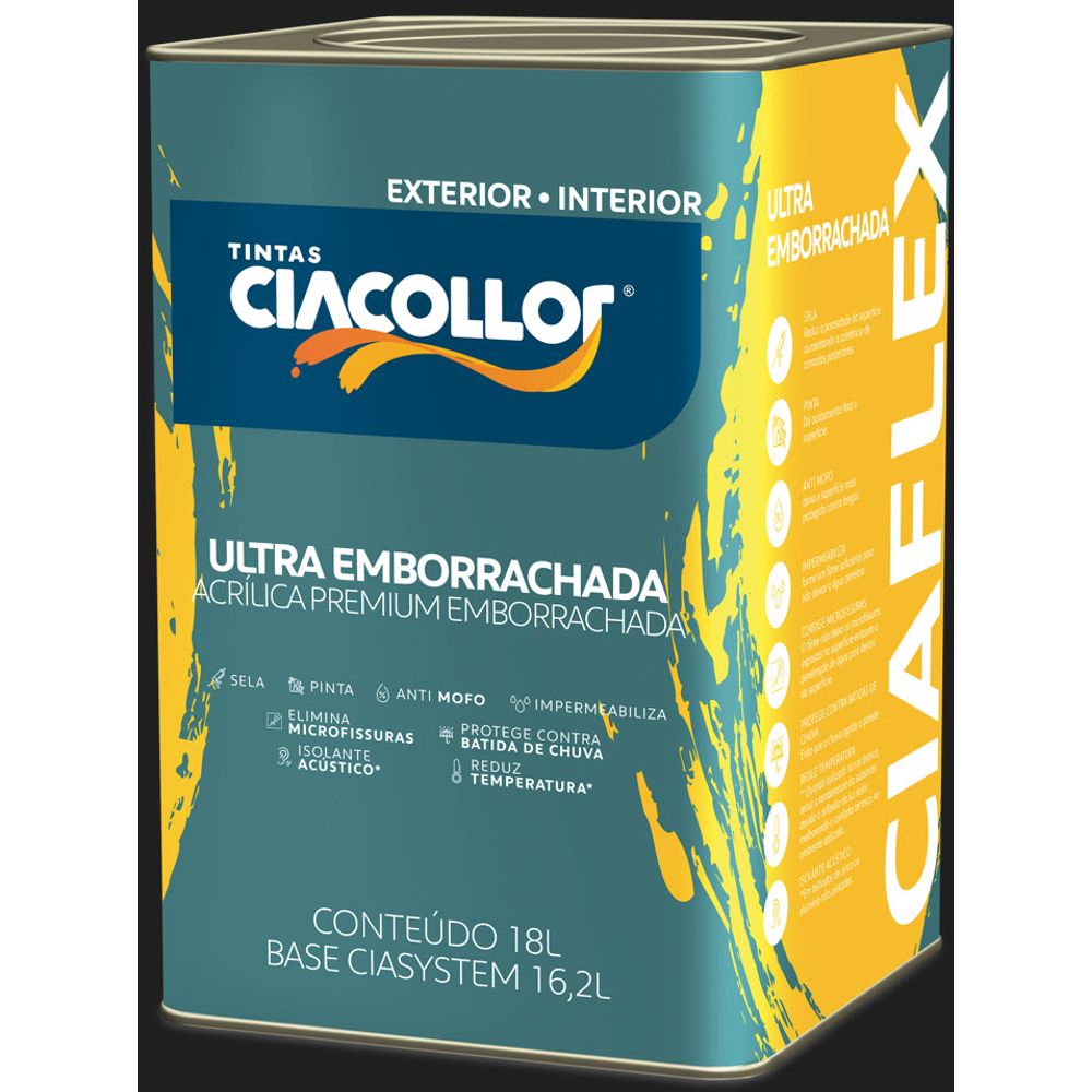 TINTA CIACOLLOR ACRÍLICA ULTRA EMBORRACHADA 18 LT BRANCO - Bigolin ...