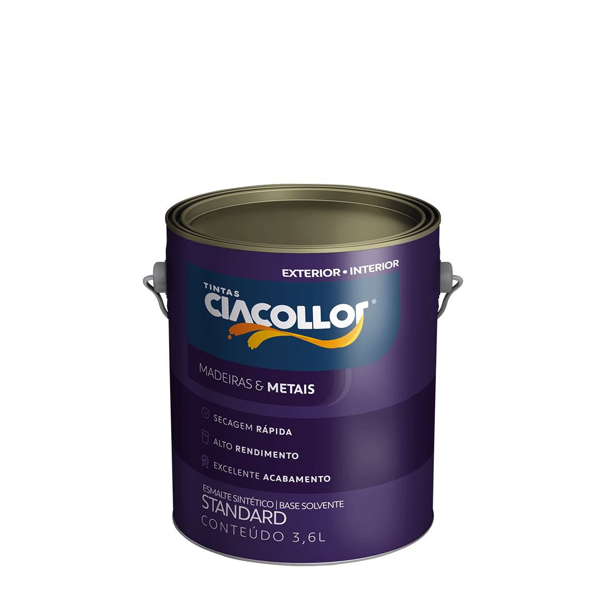 Tinta Ciacollor Esmalte Brilhante 3,6lt Vermelho