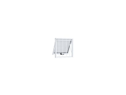 Janela Riobrás Alumínio 60x80 A403.0 Branco Maxim Ar Com Grade
