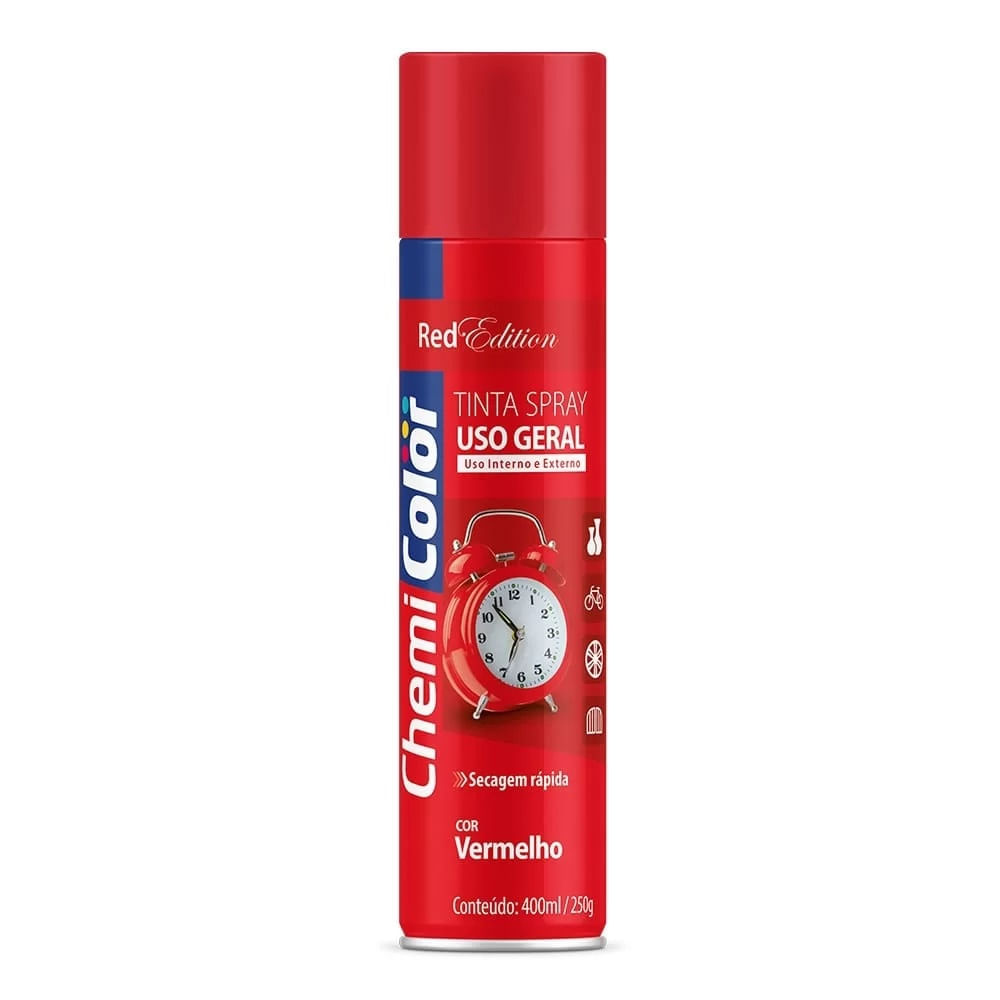 Tinta Chemicolor Spray Geral Vermelho 400ml