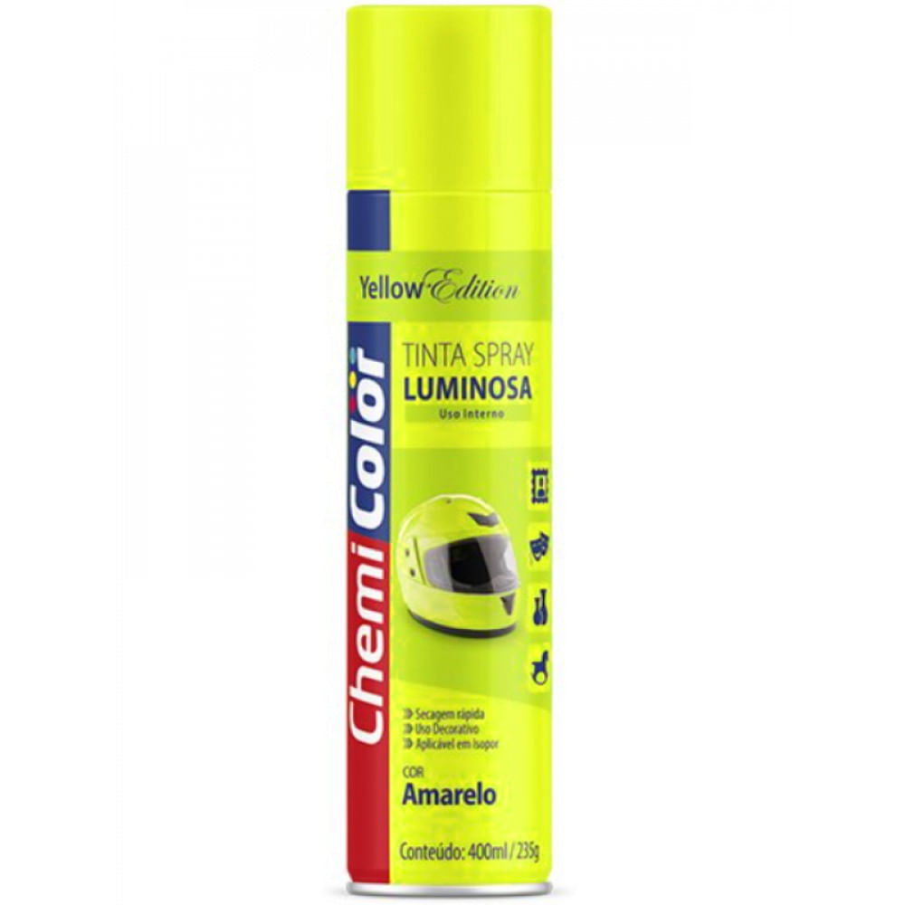 Tinta Chemicolor Spray Lumin Amarelo 380ml