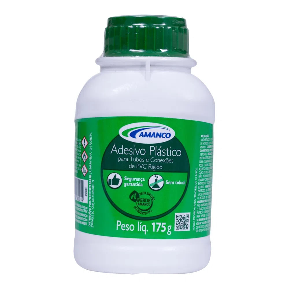Adesivo Plástico Amanco PVC Com Pincel 175gr