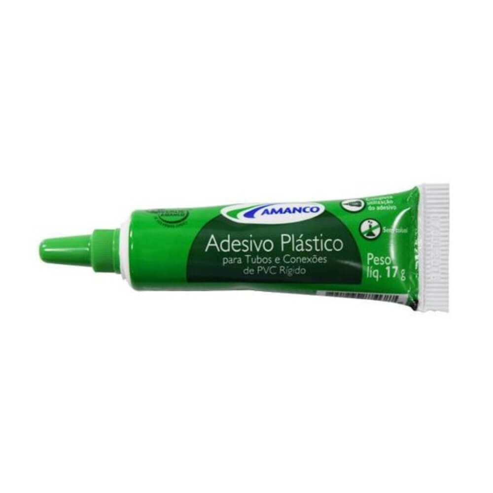 Adesivo Plástico Amanco PVC Bisnaga 17gr