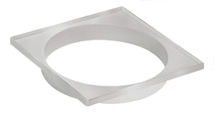 Porta Grelha Amanco Quadrado Branco 100mm