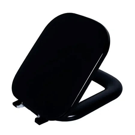 Assento Sanitário Astra TQD/K Quadra EB95 Preto Almofadado