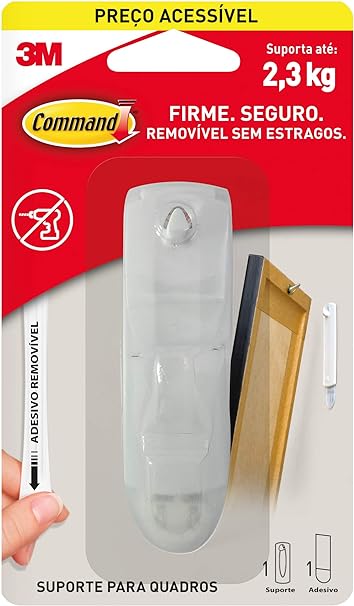 Suporte Adesivo Para Quadros 3m Comand Médio