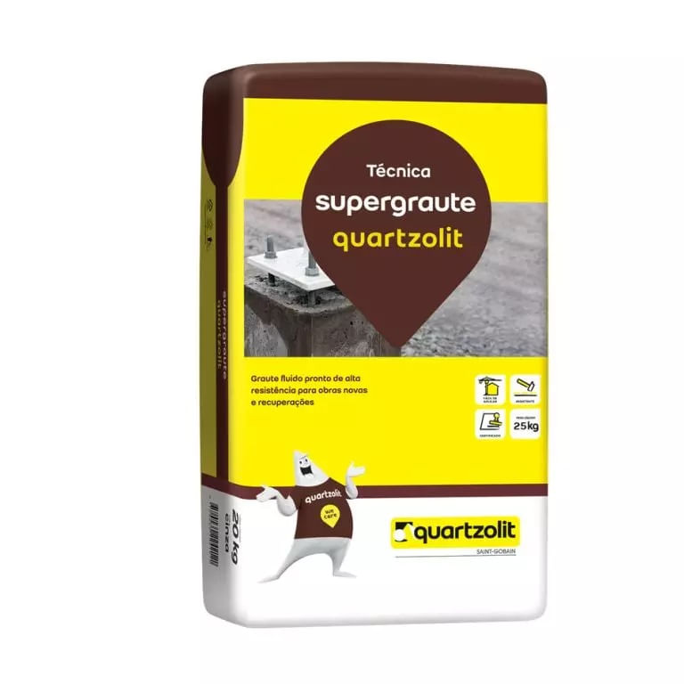Supergraute Quartzolit Mistura Composta Para Fixação 25kg
