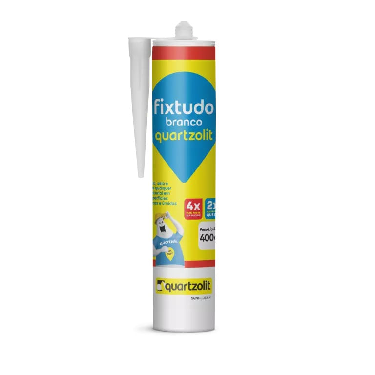 Selante Fixtudo Quartzolit Branco 400gr