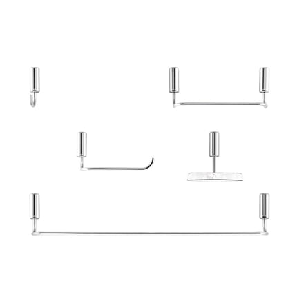 Kit Acessórios Para Banheiro Docol Idea 5 Peças Cromado