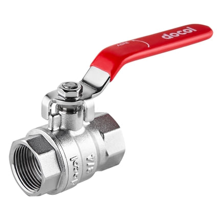 Válvula Docol Esfera Com Alavanca 3/4" Vermelho