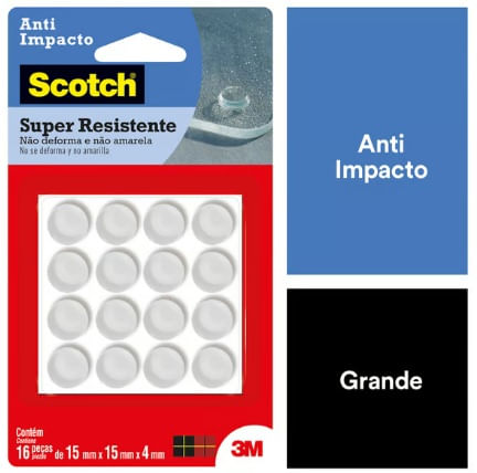Protetor Anti-impacto 3m Comand Redondo Grande