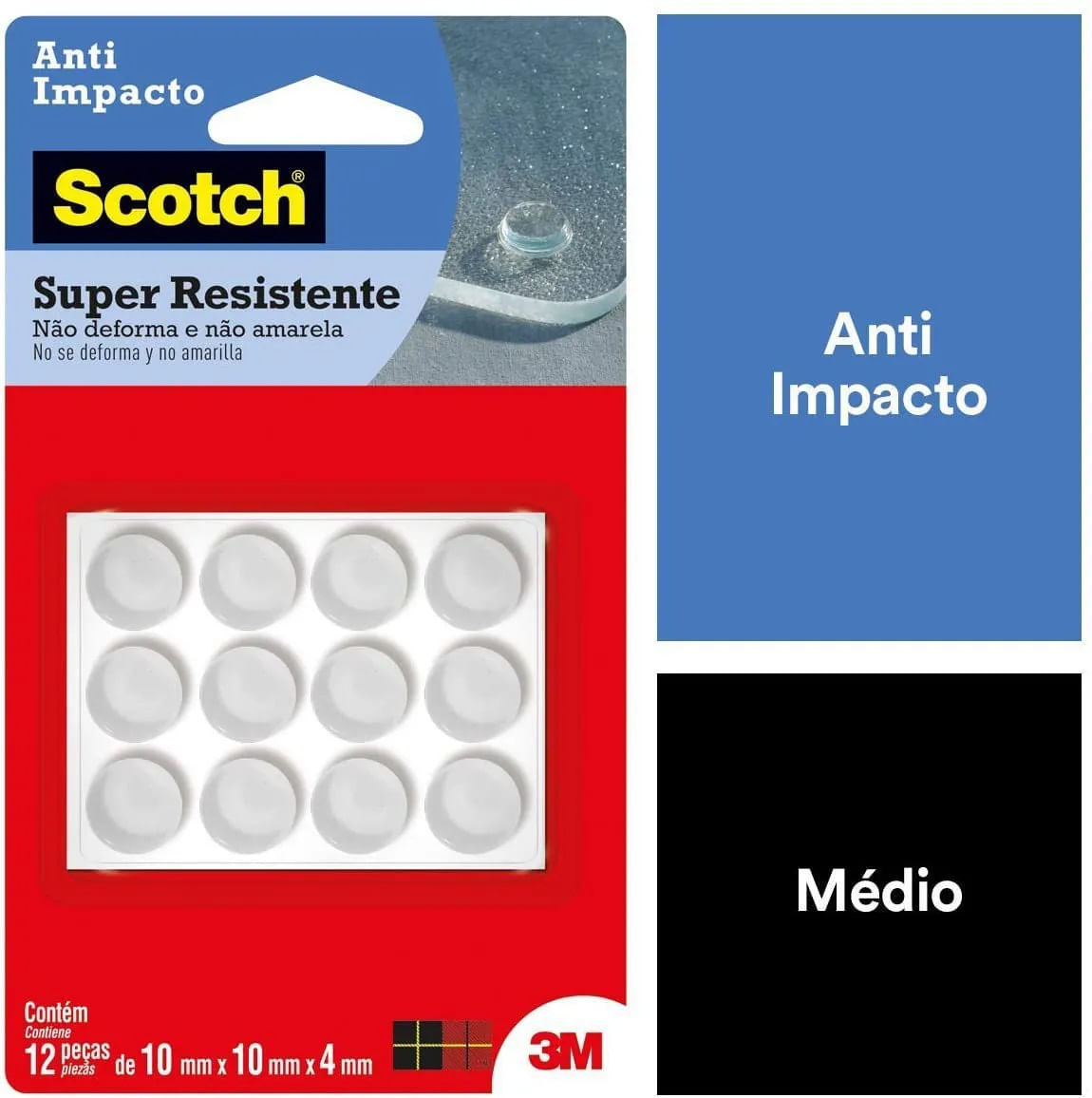 Protetor Anti-impacto 3m Comand Redondo Médio