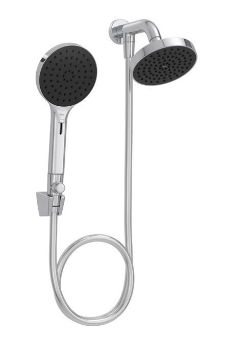 Kit Chuveiro Deca 2081 Redondo de Parede com Desviador Cromado