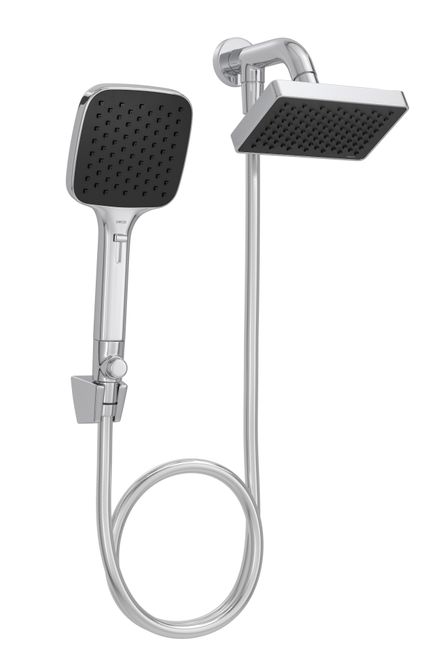 Kit Chuveiro Deca 2082 Retangular de Parede com Desviador Cromado